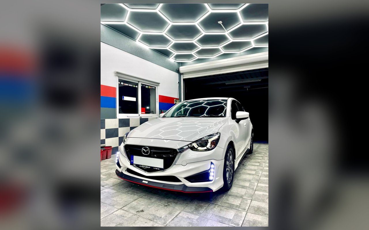 Mazda 2 με custom bodykit και εξωτερικό styling, εισαγωγή από την AJ AUTO GROUP Κύπρου